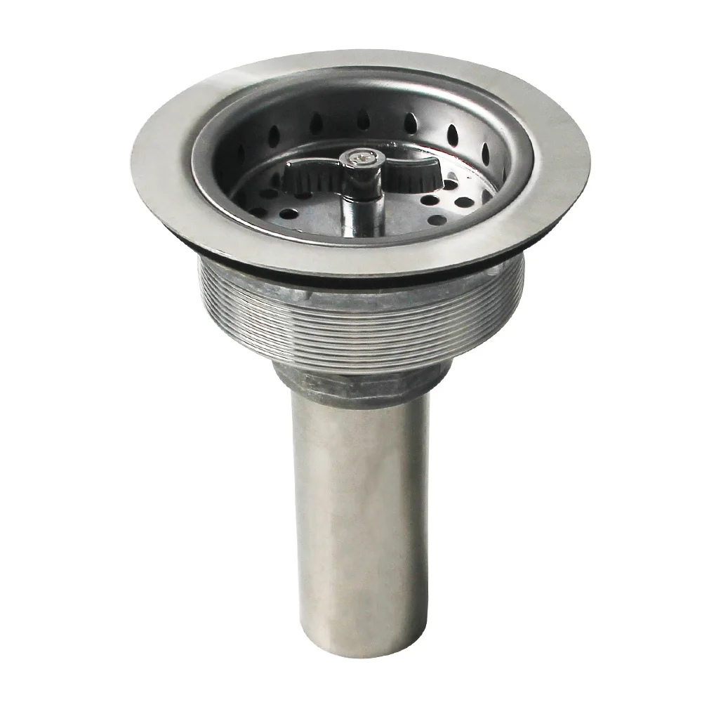 

Talea Drain Kitchen Sink Strainer American Style 114mm Downcomer SUS304 Stainless Steel Rotary Filter Screen XK323