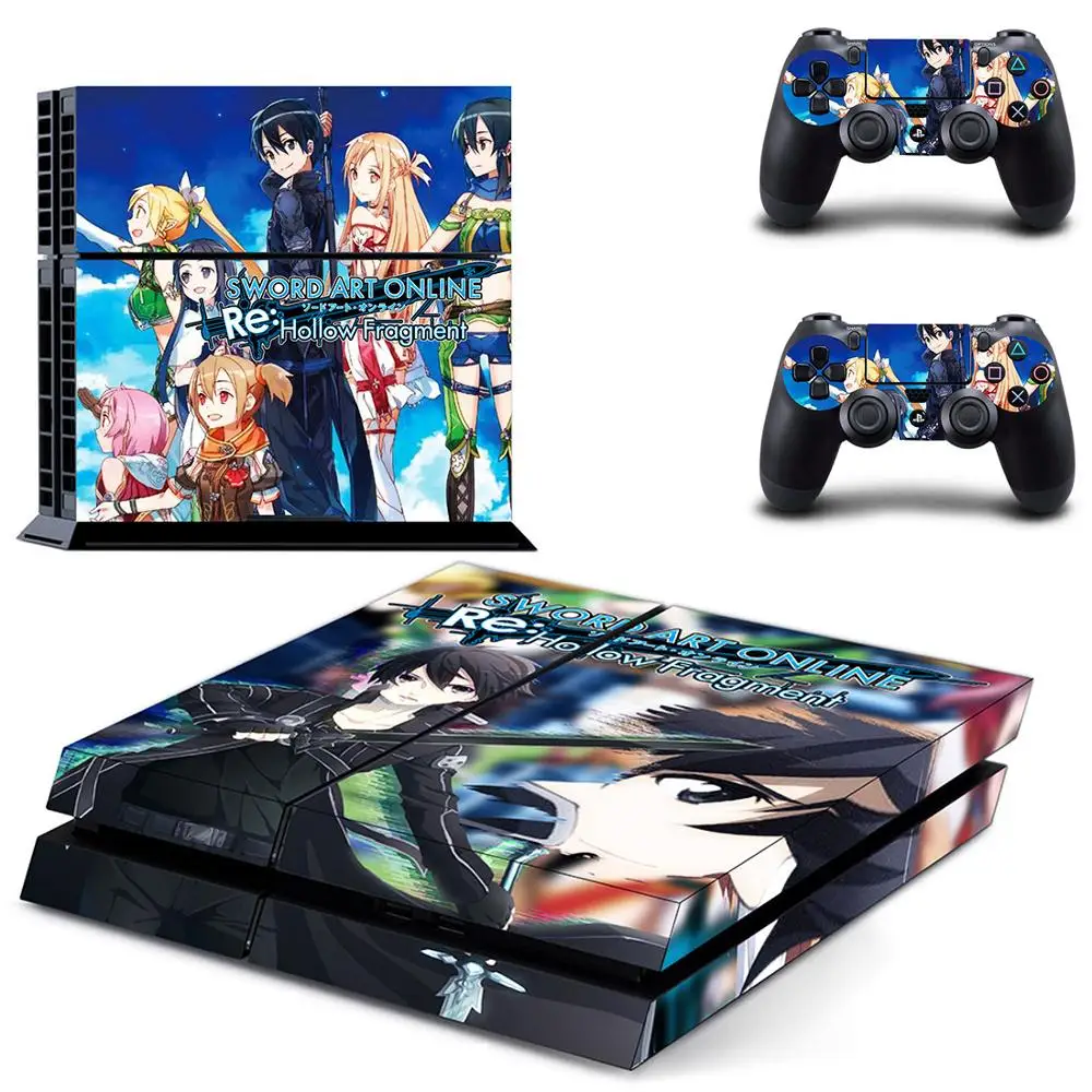 Sword Art Online SAO PS4 стикер s Play station 4 кожа наклейки для playstation 4 PS4 консоль и контроллер Скины Виниловые - Цвет: GYTM1529