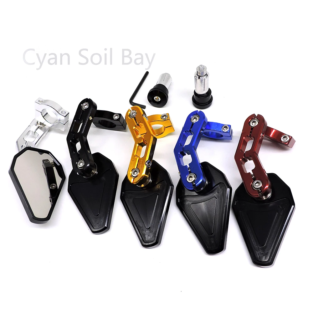 

5 colors CNC Aluminum Motorcycle Mirror Scooter E-Bike Rearview Mirrors Electrombile Universal Motorcycle Rearview Mirror