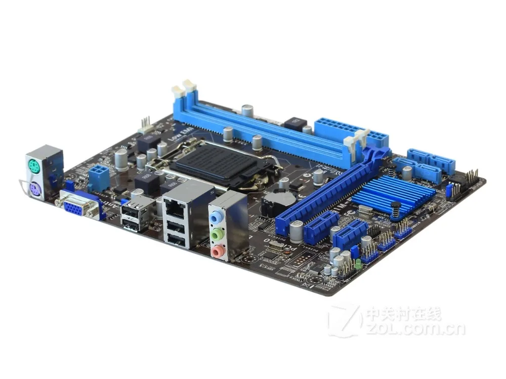 Б/у Материнская плата ASUS H61M E DDR3 LGA 1155 USB2.0 для процессора I3 I5 I7 16 Гб H61|Материнские