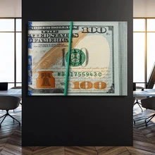 USD Долларовые купюры на холсте плакатов и печать вдохновляющие