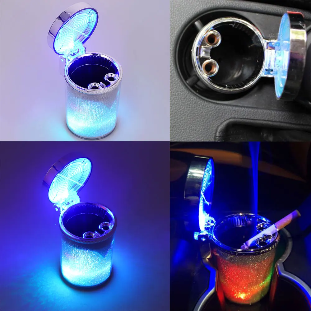 Пепельница для автомобиля светодиодный светильник RGB сигарет пепельница