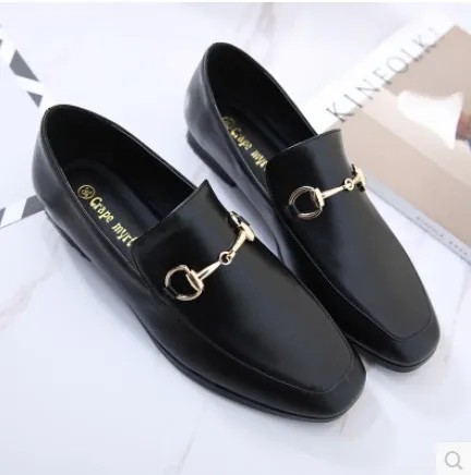 

2017 Spring March New Style Loafers England Flat Top Shoes Europe And America Retro Low Heel WOMEN'S Shoes Fashion