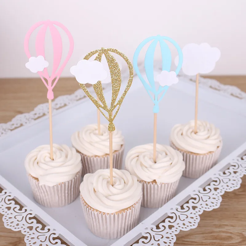 Cakelove блестящий золотой розовый бумажный Топпер для торта «С Днем Рождения» замок любви Торт Топ флаг украшение день рождения свадьба принадлежности