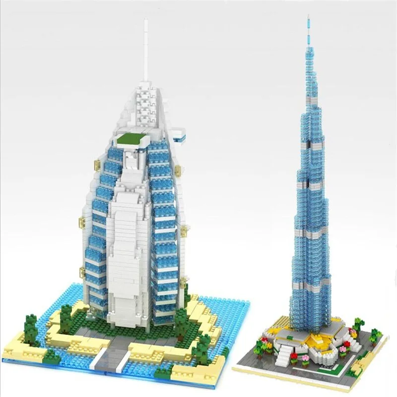 

DIY Architecture set Landmarks Model Building Blocks Educational 3D Model Bricks Kids toys Christmas birthday gifts