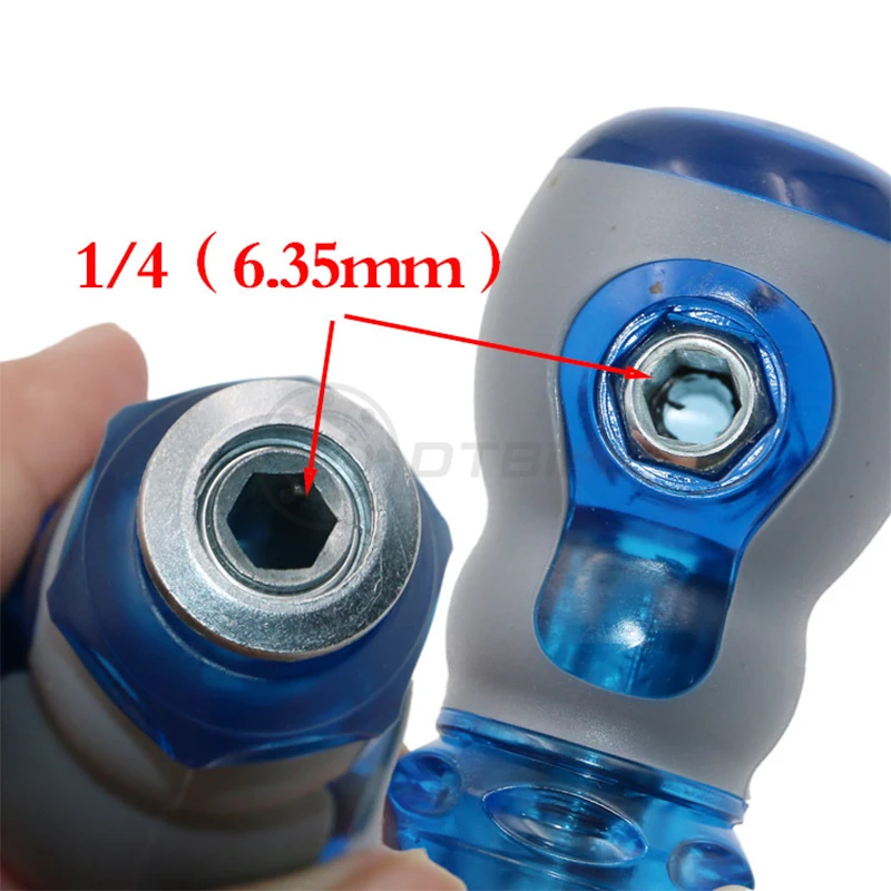 Short Distance Screwdriver CR-V Phillips and Slotted Screw Driver Mini Dual Purpose Scalable Screwdrivers With Magnetic 1 Pcs