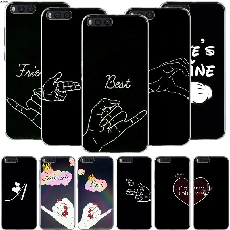 Girls Best Friends Forever Silicone soft phone Case For Xiaomi Mi Note 10 9T CC9E Pro A3 Lite Play Redmi 8T 8A 6 6A 4X | Мобильные