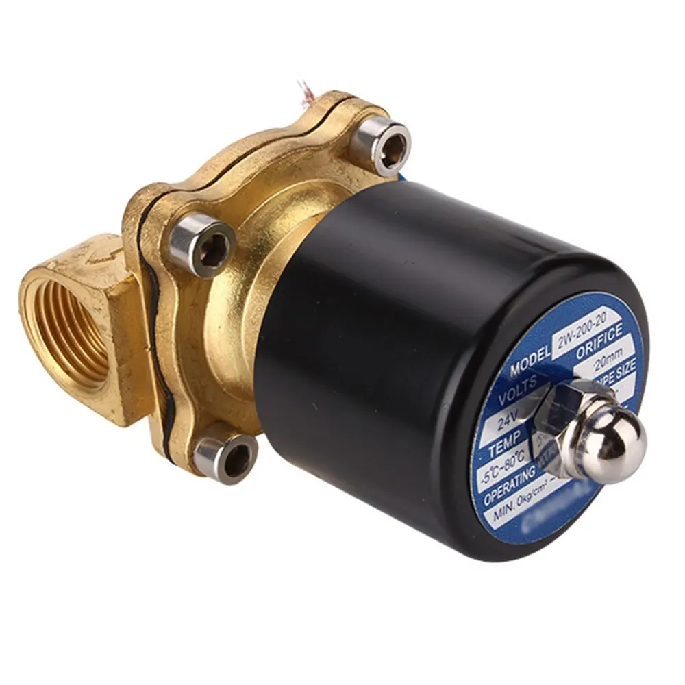 

2W DC 24V 1/2 Inch Electric Solenoid Valve Fit Air Water Oil