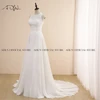 ADLN Jewel Chiffon Beach Wedding Dress Customized Lace Boho Bride  Sexy Back Bohemian  Gown Custom Made Vestidos de novia 3