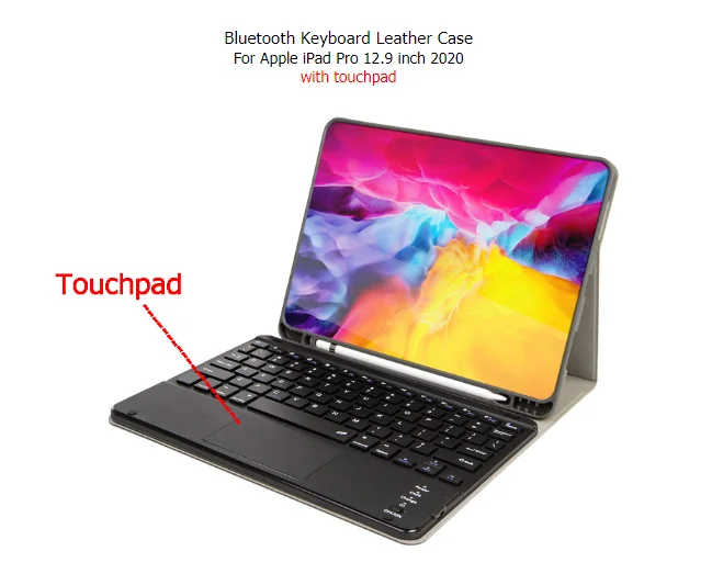 teclado com touchpad caneta slot magnético destacável