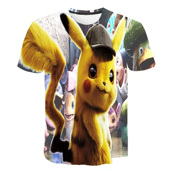 

3D Infant Baby Pikachu Boys Clothes Kids Anime Pokemon T-shirt Aesthetic Harajuku Street Clothing Children's Clothing Tops