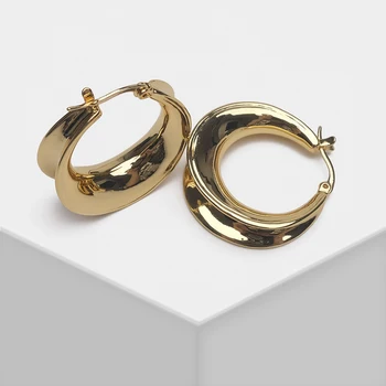 

Amorita boutique Round stylish elegant metal drop earrings