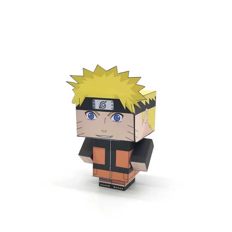 Uzumaki Наруто складной Резак Мини милый 3D бумажная модель бумажное ремесло аниме Рисунок DIY Cubee дети взрослые ремесло игрушки MG-020