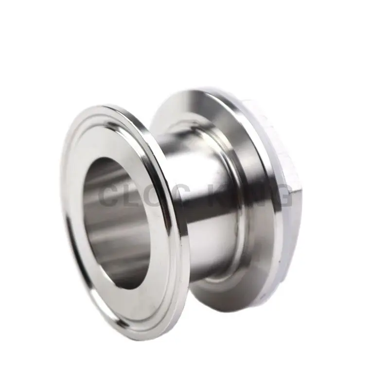 Double Ferrule 1.5" 2" Tri Clamp x 1-1/4" 1-1/2" BSP Male Sanitary Adapter SS304 Stainless Steel Pipe Fitting pipe fitting water pipe fitting hose pipe fitting