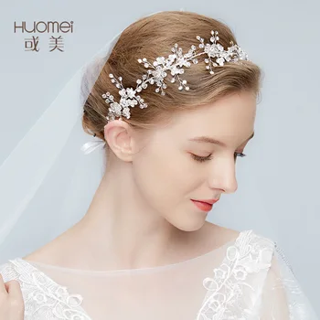 

D2145 NPASON Bride Headwear Flower Full Dress Wedding Dress Accessories Korean Hair Decorate Marry Eternal Life Floriation