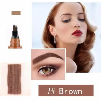 

Waterproof Microblading Eyebrow Tattoo Pen Fine Sketch Enhancer Fork Tip Pencil Natural Eyebrow 4-Headed Pencil Eye Brow Make Up