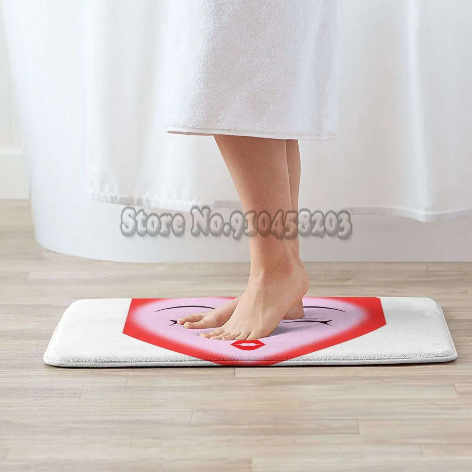 Soft House Family Anti-Slip Mat Rug Carpet Red Heart Heart Eyes Trending  Designer Paris France Comme De Garçons Play Play - AliExpress