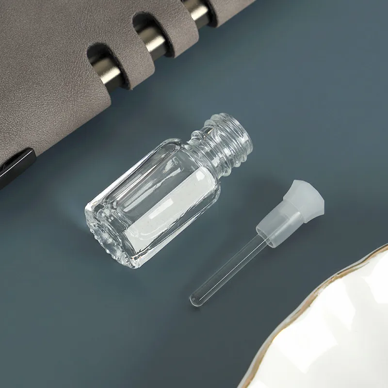 Portable Perfume Bottle with Stainless Steel Roller Ball Glass Dropper Stick 3ml 6ml 12ml Essential Oil Bottle