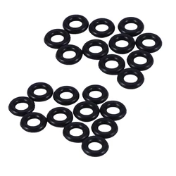 20 Pcs Black Rubber Oil Seal O Shaped Rings Seal Washers 8 X 4 X 2 Mm