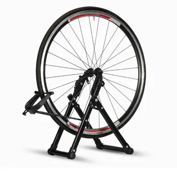 

Cycling Wheel Truing Stand Black Rack Adjustment Bicycle Foldable Chassis