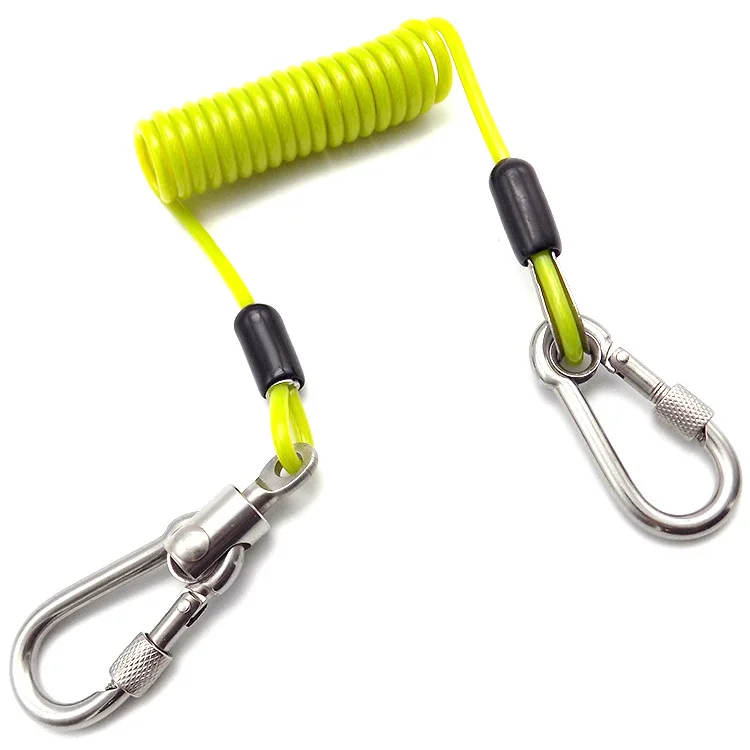 Manufacturers Supply Bag Plastic Color Spring Rope Lengthened Extendable Volume Steel Wire Lanyard Computer Reminding Rope Divin