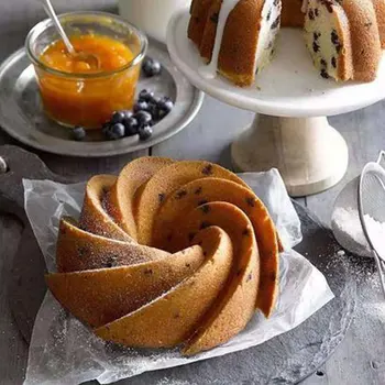

Jelly Non Stick Donut Kitchen Bundt Pan Bread Home Dessert Cake Mold DIY Cast Aluminum Restaurant Multifunction Mousse