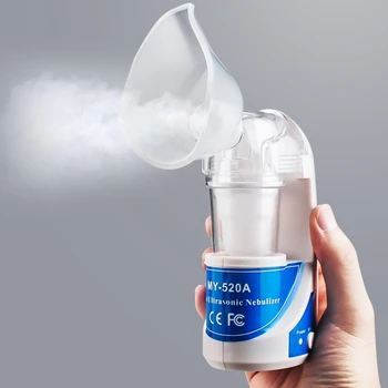 

Health Care Mini Handheld portable Inhale Nebulizer silent Ultrasonic inalador nebulizador Children Adult Rechargeable Automizer