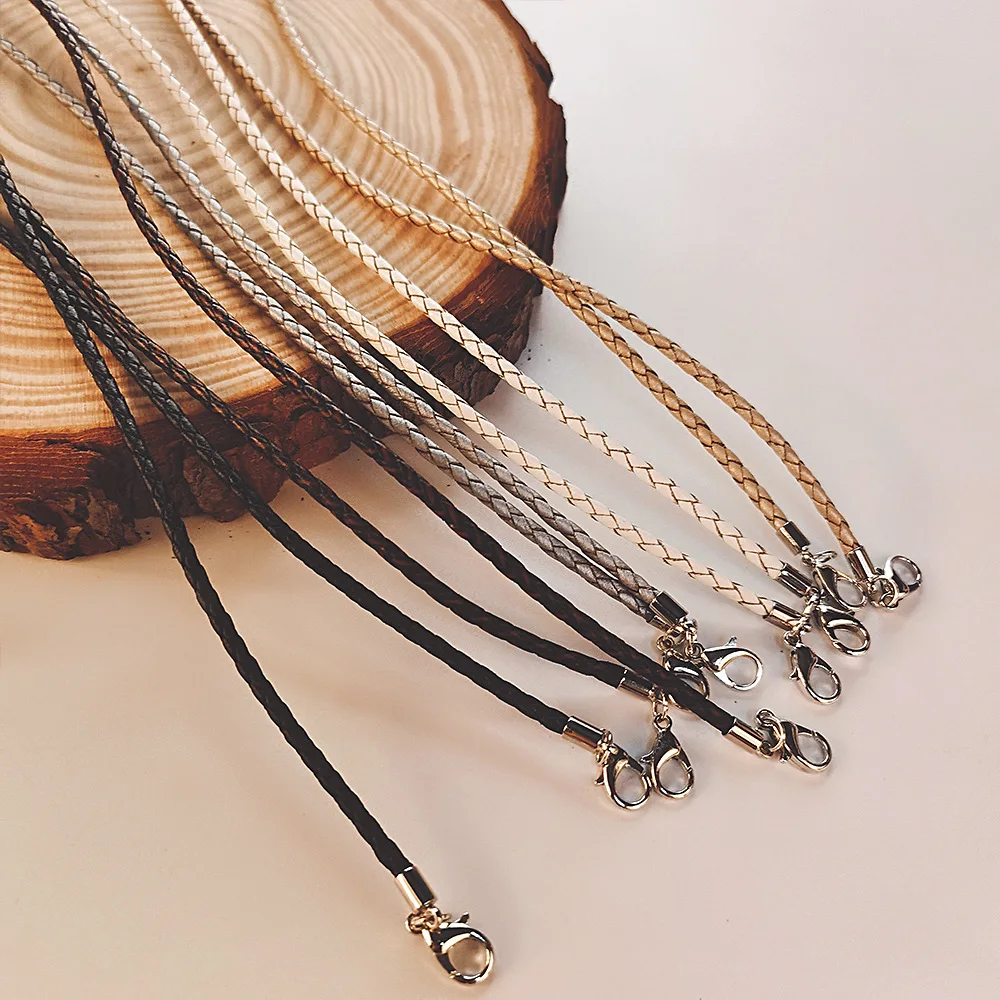 Handmade Rope Mask Chain Glasses for Women Lanyard PU Leather Hanging Neck Eyeglasses Hold Straps Cords Wholesale |