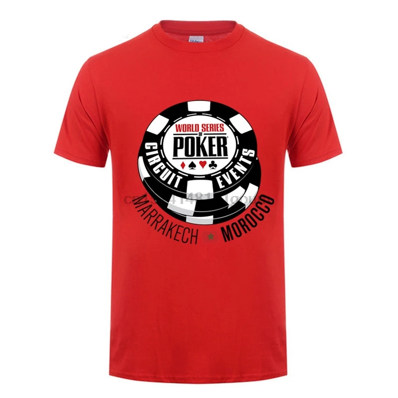 Досуг мировой серии покера Wsop Логотип Тройник Горячая продажа О образным вырезом