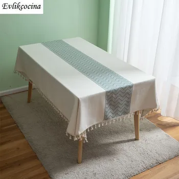 

Free Shipping Green Small Wave Table Cloth Polyester Tablecloth Dining Table Cover Kitchen Home Decor Mantel Mesa Tafelkleed