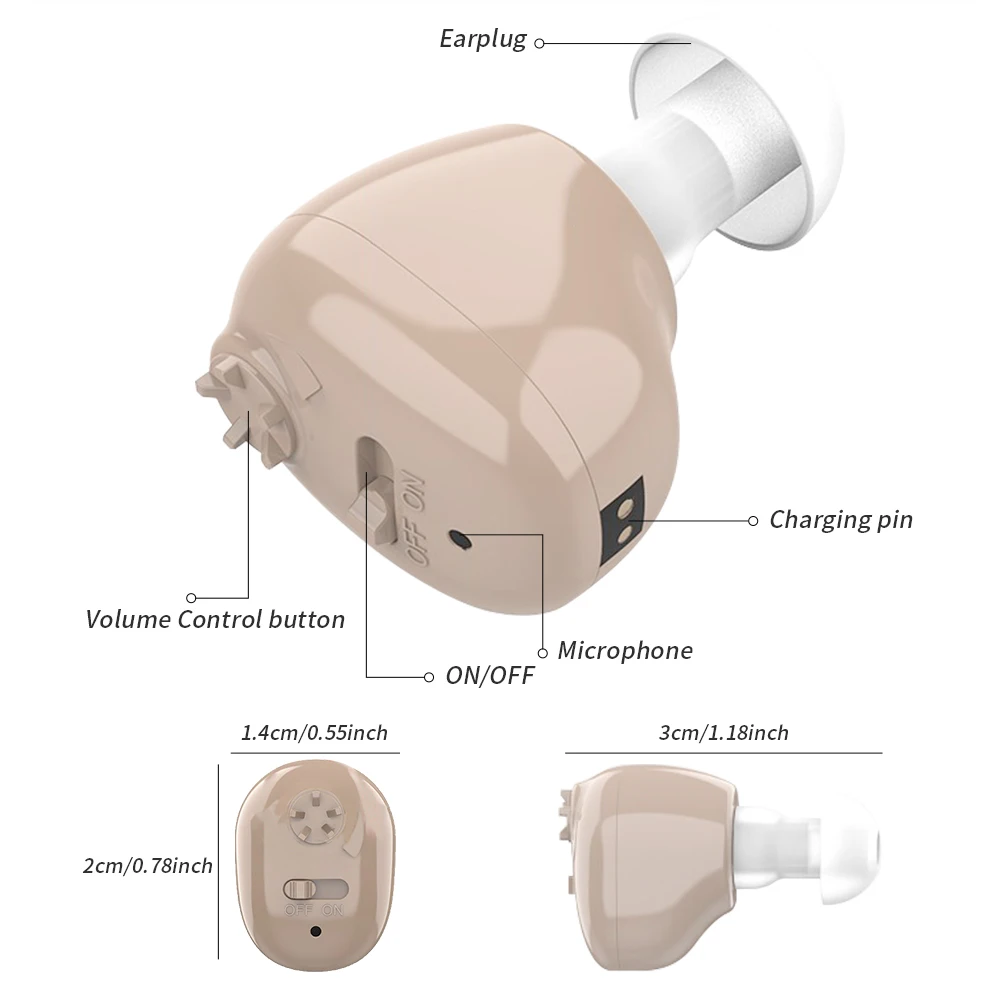 Hearing Aid Mini Rechargeable Digital Adjustable