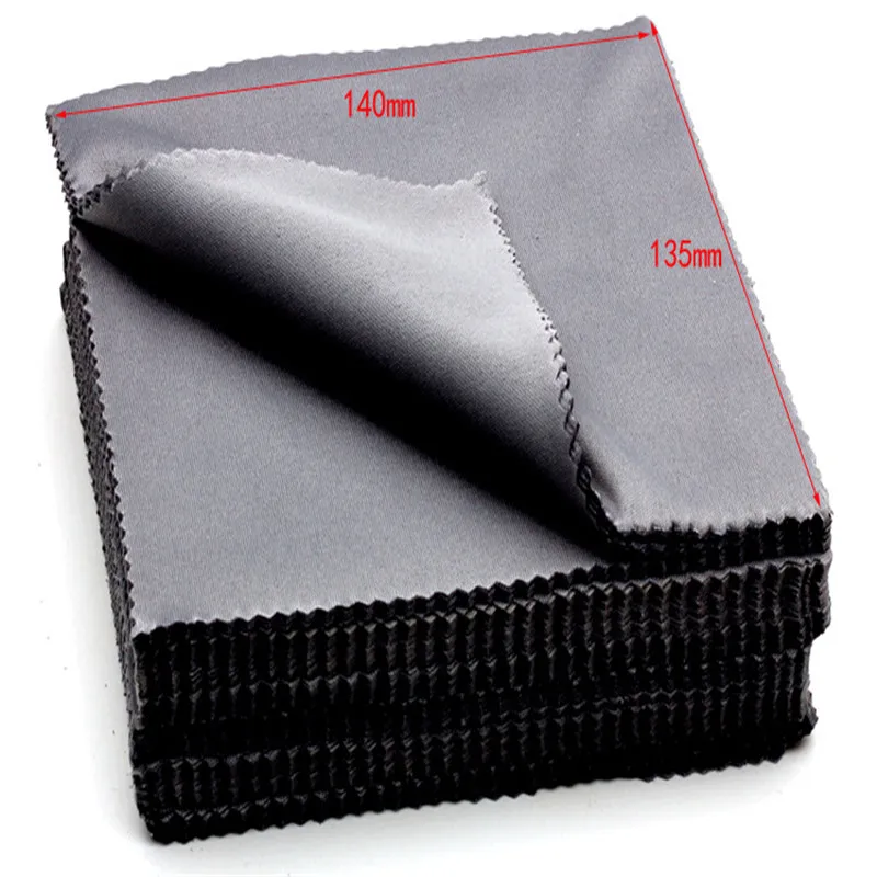 10 шт./лот высокое качество замшевый очиститель очков 140 мм* 135 мм ...