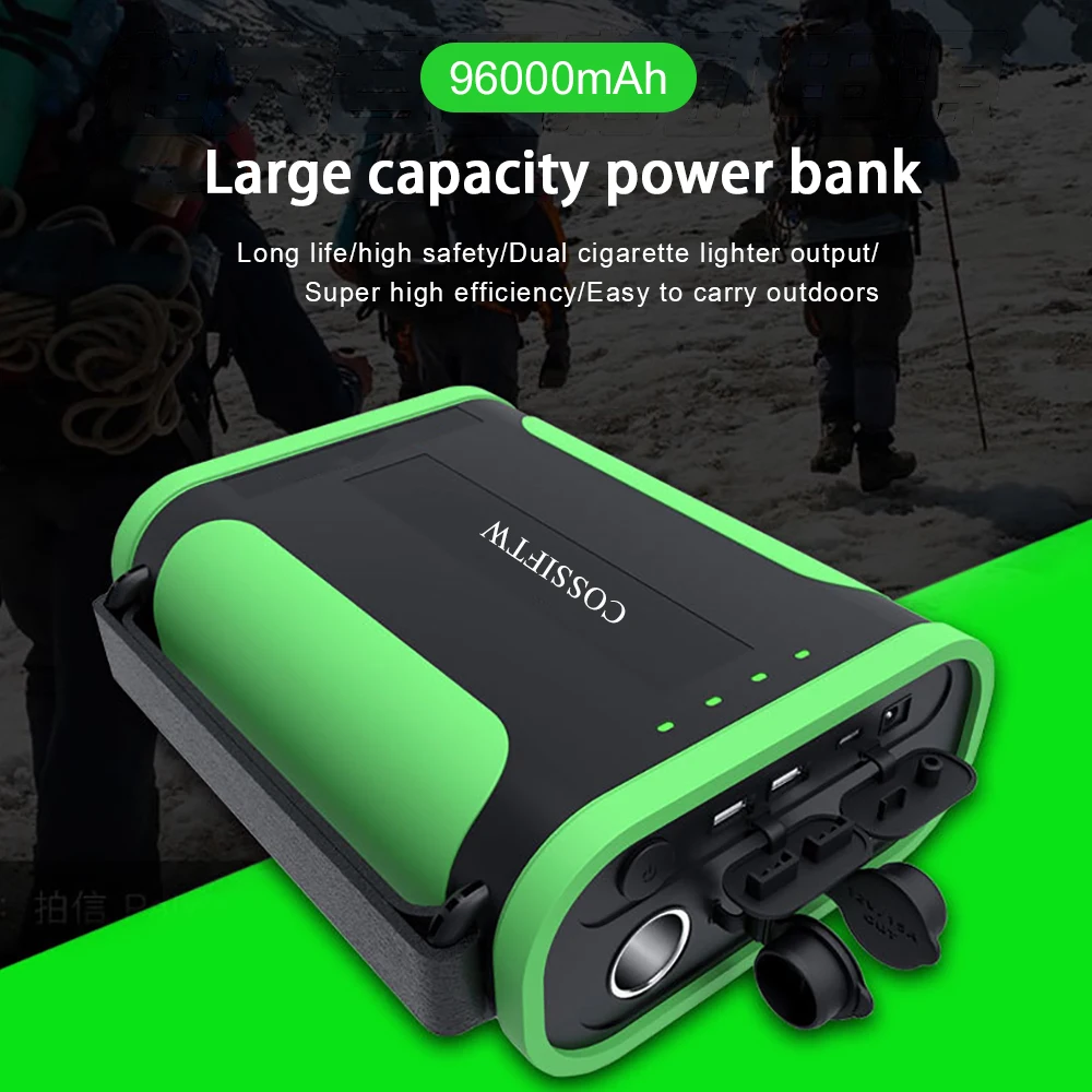 US $437.60 Solar Power Bank PD Function 96000mAh Mini Battery Power Generator Phone External Charger Portable Outdoor Travel