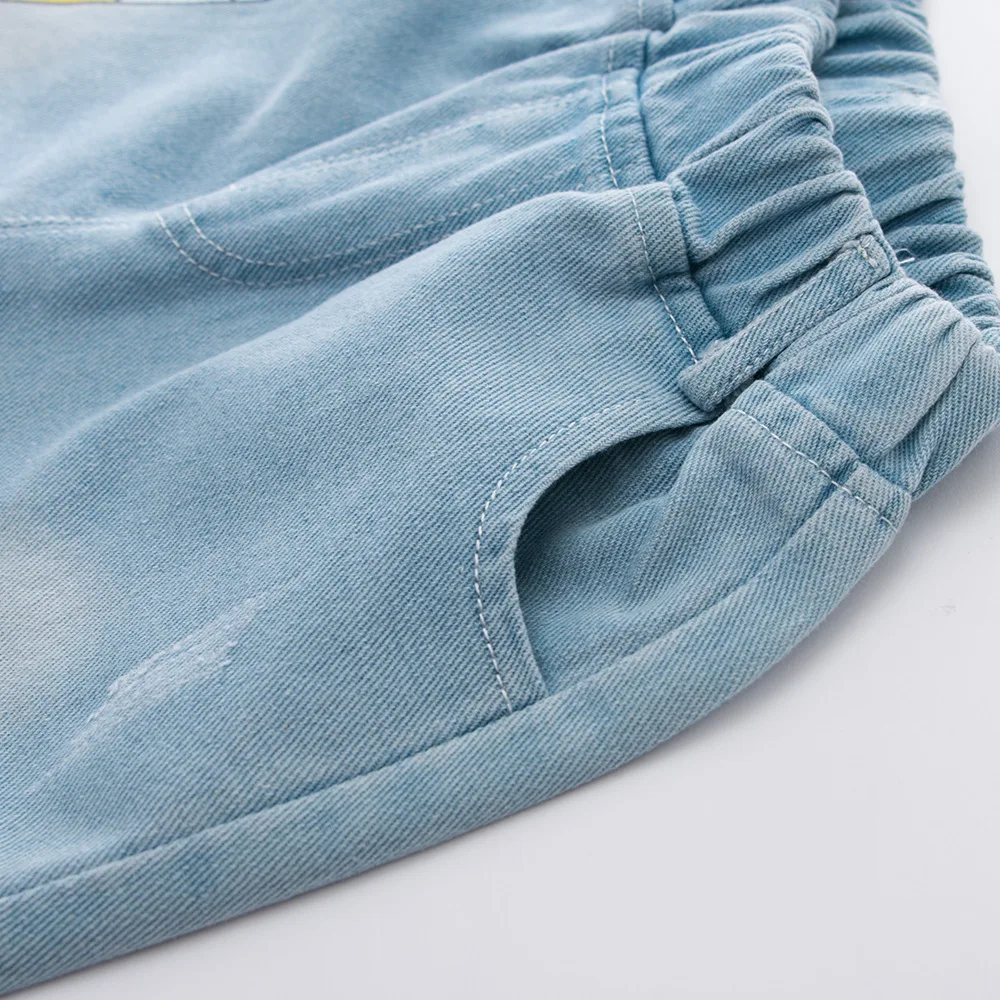 Летние универсальные модные штаны для мальчиков, детские шорты с принтом, детские свободные спортивные шорты, Детские гусеничные шорты