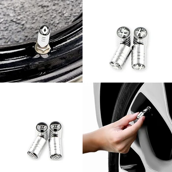 

4 Pcs/set Car Tyre Air Stems Cove Wheel Round Tire Valve Caps for Suzuki Mazda BMW Audi Honda Lada Nissan Toyota Ford Dodge