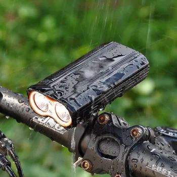 

Bicycle Light 2000 Lumen Built-in 6000mAh battery Bike Light LED Headlight USB Rechargeable