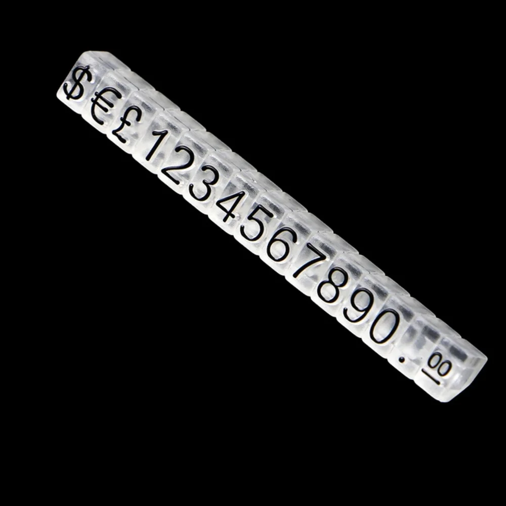 5X3Mm Gioielli Prezzo Numeri Cubi Blocchi Di Montaggio Stick Numero Combinato Cifre Tag Segno Gioielli Prezzo Display Negozio Prezzo Stand