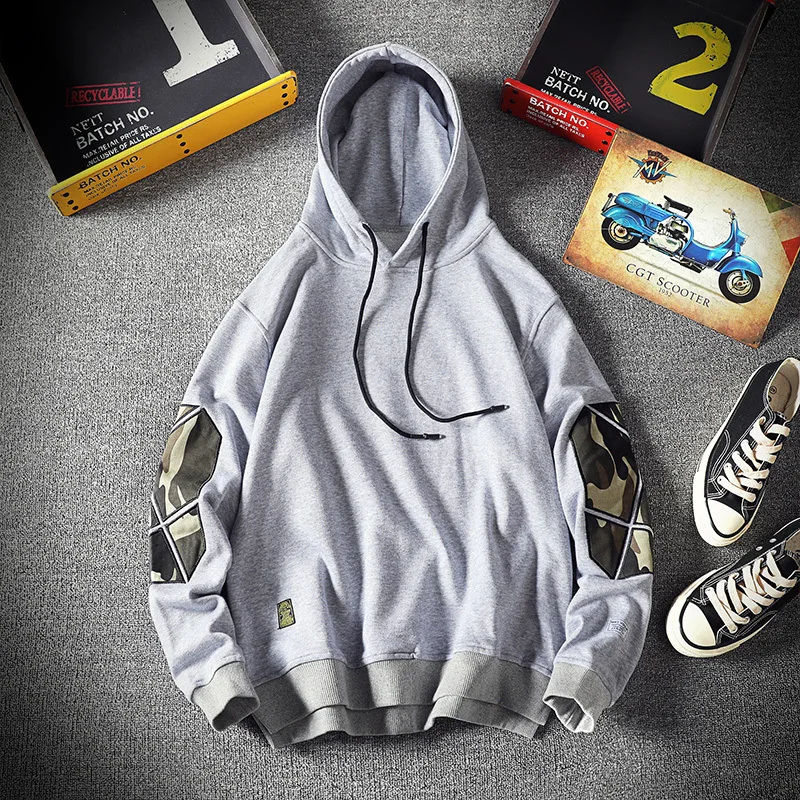 

2020 Spring Main Push Japanese-style Popular Brand-Style Large Size Embroidery Camouflage Hoodie M-5x HW19