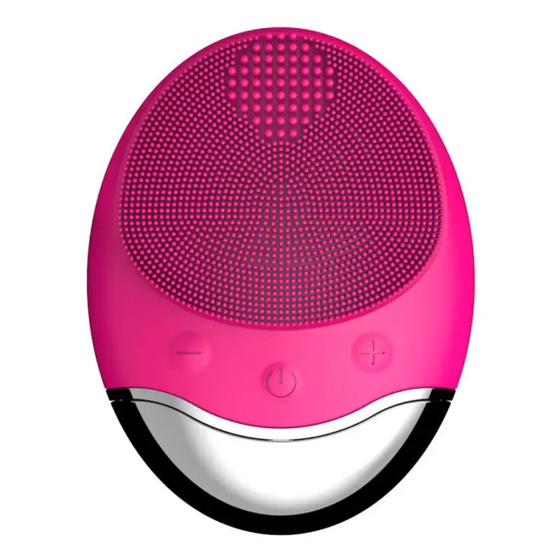 

Face Washing Instrument Wireless Charge Electric Waterproof Bamboo Clean Pores Charcoal Silicone Facial Cleansing Devices