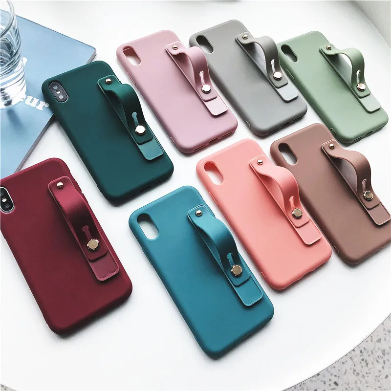 For Huawei Y9 Prime 2019 Candy Hand Band Wrist Strap Cases Mate 10 20 30 Lite Nova 5 5i Pro P Smart Plus Cover | Мобильные телефоны