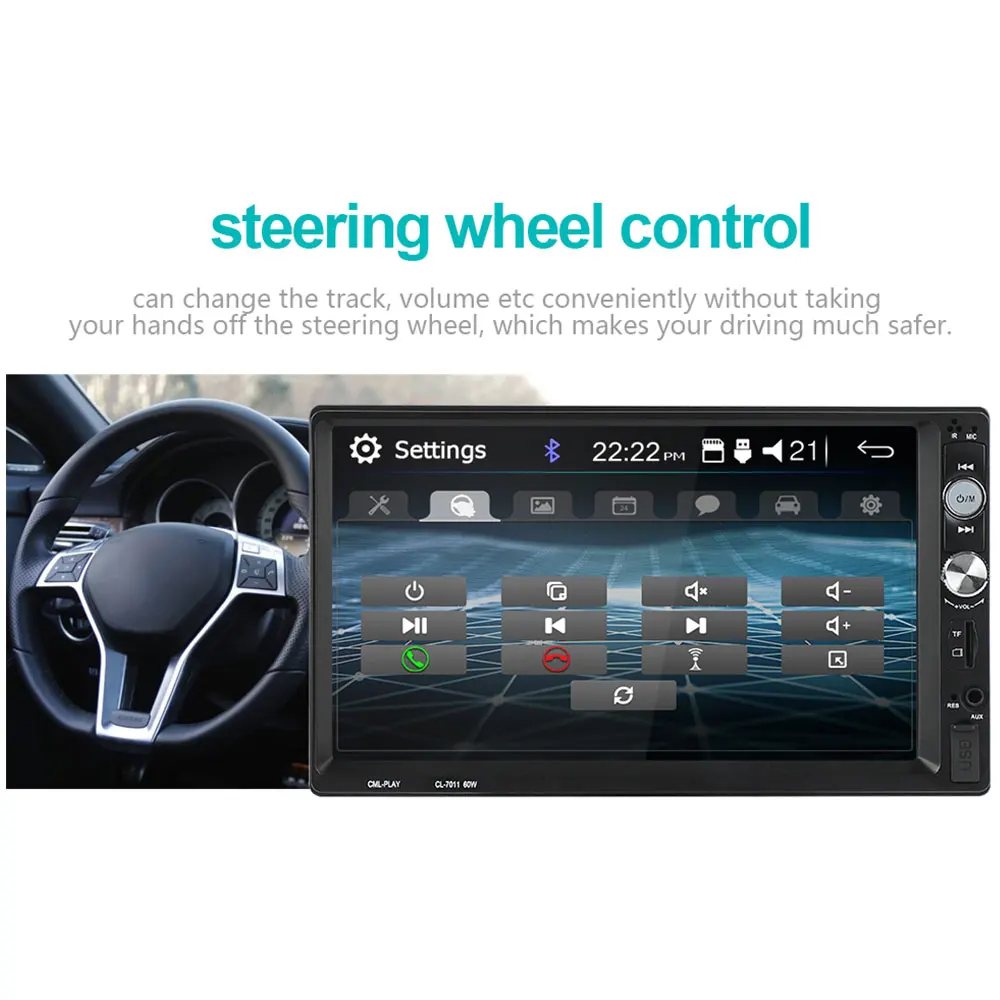 FM/USB/AUX Авто MP5 плеер MP5 плеер Поддержка TF карта умный автомобиль MP5 плеер для Gps Carplayer