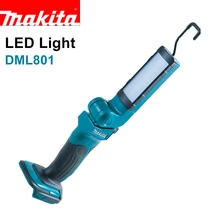 Япония Makita DML801 светодиодный светильник ing Перезаряжаемые Складная вспышка светильник Ручной люминесцентная лампа 300 градусов вращение всего тела