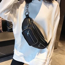 Повседневная Дорожная сумка из искусственной кожи с карманами в стиле панк