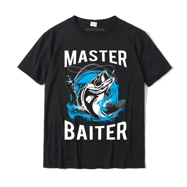 Mens Master Baiter Hoodie Funny Fishing Master Baiter Hoodie Camisas Casual Tops T Shirt for male