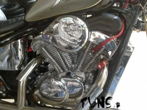 Engine Rocker V-Twin Cover for Honda Shadow Steed VT400/600 VLX400/600 Chorme Silver / Black