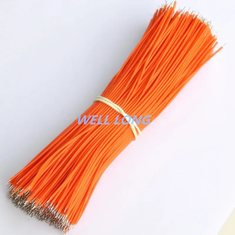Orange 100 pcs/lot) Wire 150mm, UL-1007 26AWG Wire, Cable,10 colors to choose - Цвет: Orange