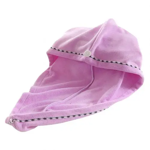 Light Purple Новинка, Прямая поставка, микрофибра, впитывающая воду, быстро сохнет, шапка для волос, для купания, для душа, полотенце, шапка - Цвет: Light Purple