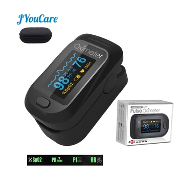 

Fingertip Oled Pulse Oximeter SPO2 Medical Portable Blood Oxygen With Respiratory Rate Oximetro De Dedo pulso family saturometro