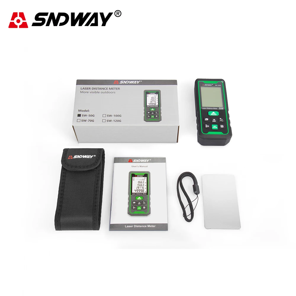 Sndway Green laser rangefinder digital distance meter 50m 70m 100m electronic roulette laser range finder measure lazer Trena Sndway Green laser rangefinder digital distance meter 50m 70m 100m electronic roulette laser range finder measure lazer Trena