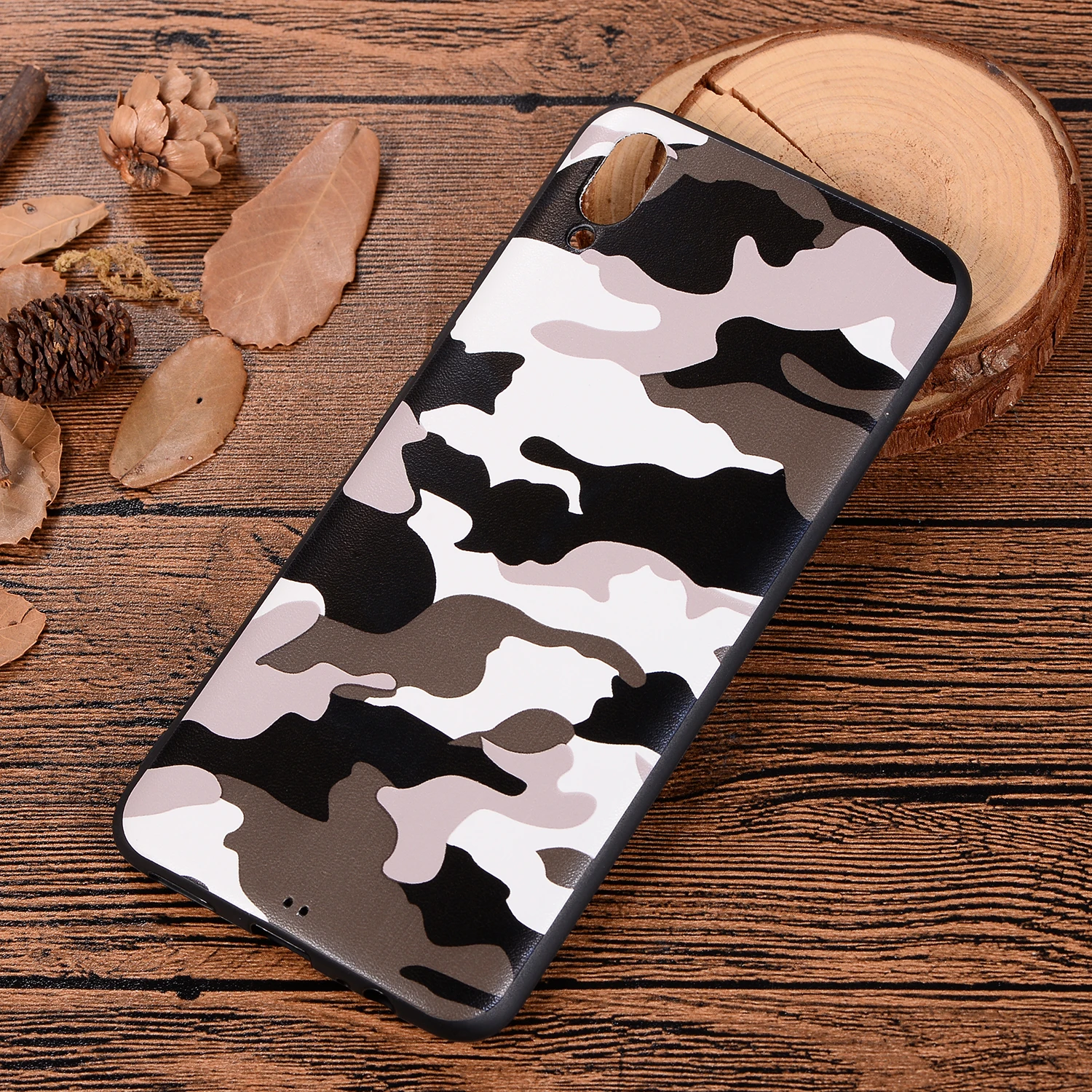 Seashore Army Green Camouflage TPU Mobile Phone case for Xiaomi A1 A2 Redmi 4A 4X Note 4 5 Plus 6 7 ProSilicone phone back cover |